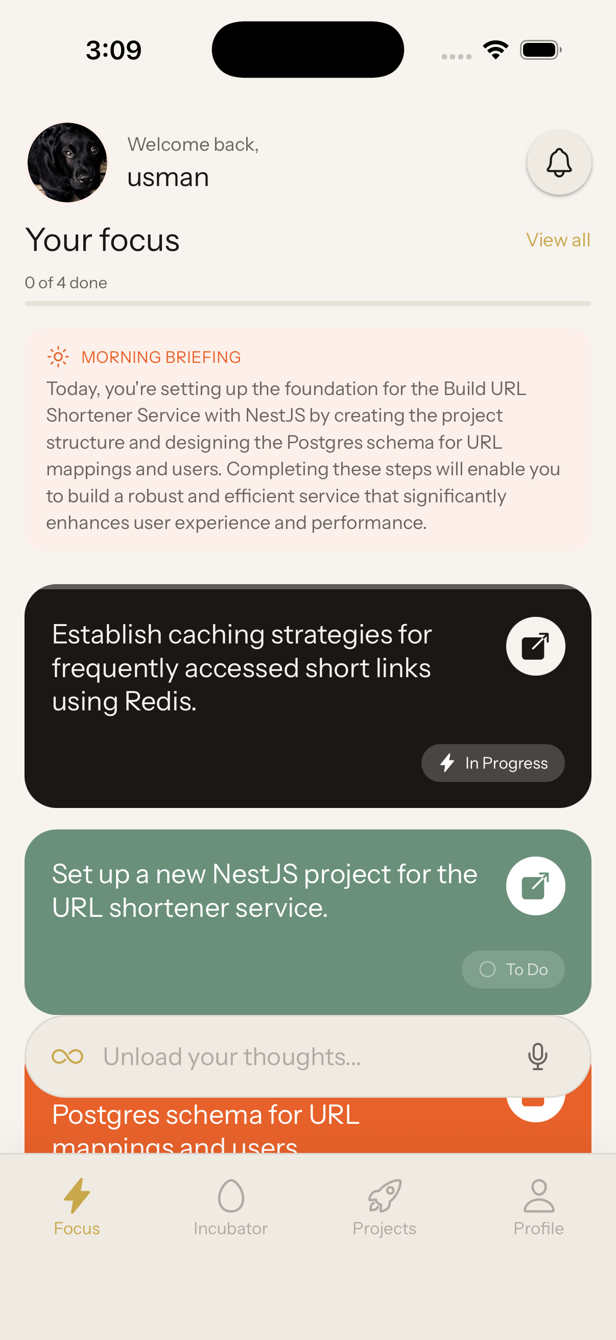 Daily Plans screenshot